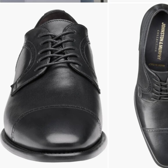 New Johnston & Murphy Collection Cormac Cap Toe Derby leather shoe Size 11 Men's - Picture 3 of 9